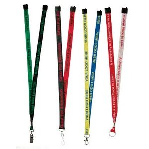 5/8" - 3/4" Two Tone Woven Lanyards