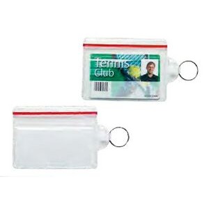 Sealable Card Holder with Split Ring