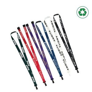 3/8" - 5/8" P.E.T. Recycled Screen Printed Lanyards