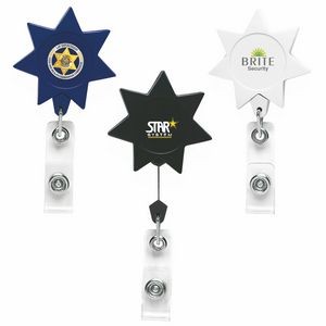 7 Point Star Retractable Badge Reel