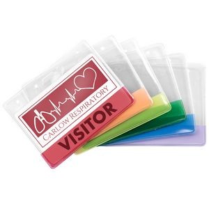 Vinyl Card Holder w/Translucent Color Bar