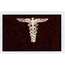 Logo Pin™ Professional Design Personalized Carpet (Medicine) (Caduceus) (4'x10')