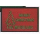 Olefin Red Personalized Holiday Logo Mat (18"x27")