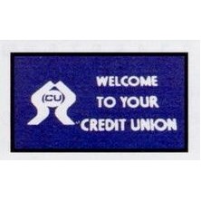 Olefin Financial Design Indoor/Outdoor Carpet (Welcome to Your Credit Union) (3'x6')