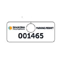 Numbered Hang Tag w/1 Side Imprint (2"x4¾")
