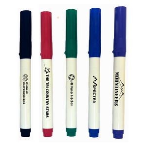 Dry Erase Marker with No Roll Cap