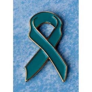 Ovarian Cancer Awareness Ribbon Lapel Pin