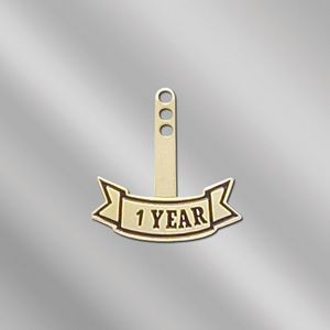 1 Year Recognition Stock Year Tab for Service Pin