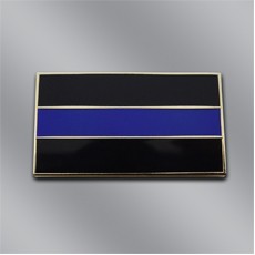 Black and Blue Fallen Officer Lapel Pin