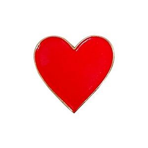 Emoji heart pin