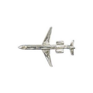 DC-9 Airplane Cut Out Cast Stock Jewelry Pin