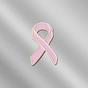 Pink Breast Cancer Awareness Ribbon Lapel Pin