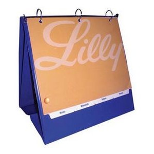 1 1/2" Flip Over the Top Style Easel Binder - Clear Overlay on Front Cover
