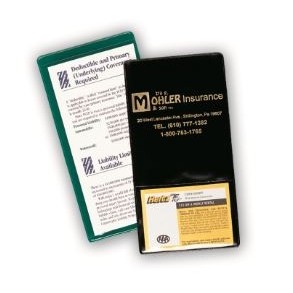 Lottery Ticket/Insurance Card Holder w/Business Card Holder