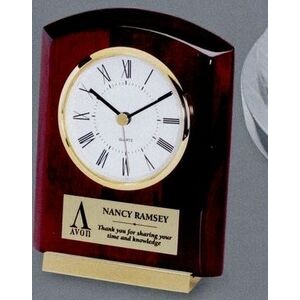 Rosewood Piano Finish Clock Award (5 7/8