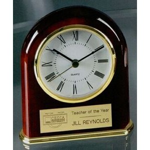 Rosewood Piano Finish Table Clock Award (5
