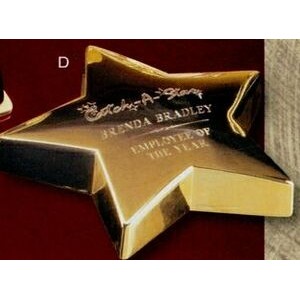 Brass Star Paperweight Award (4
