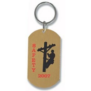 Colored Dog Tag w/Split Ring
