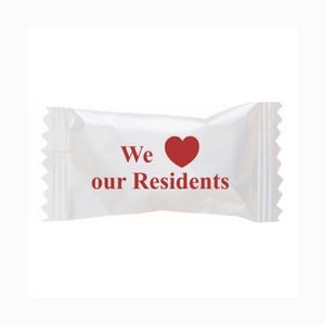 Assorted Pastel Chocolate Mints in a "We Love Our Residents" Wrapper