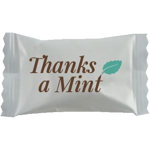 Chocolate Buttermints in a "Thanks a Mint" Wrapper