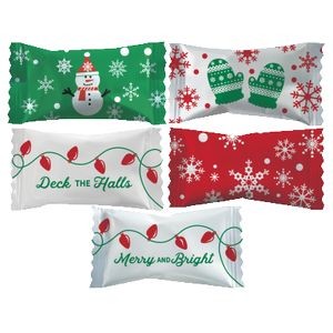 Assorted Pastel Chocolate Mints in Merry & Bright Assortment Wrappers