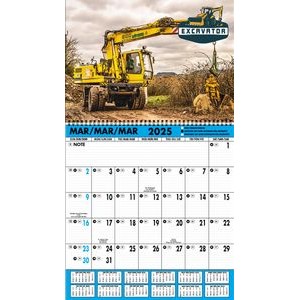Custom Blue Contractor's Planner Calendar