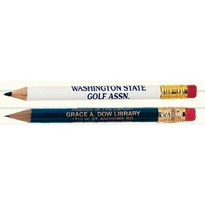 Round Golf Pencil w/ Eraser (4