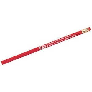 Super Price Cutter Round Wood Pencil w/ Gold Ferrule & Pink Eraser