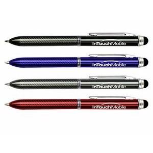Twin Touch Twist Stylus Pen- Black & Blue ink