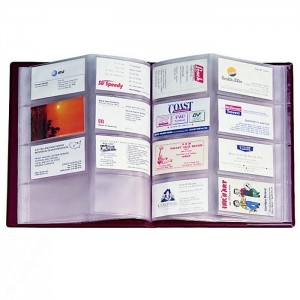 Stock Vinyl Executive Business Card File