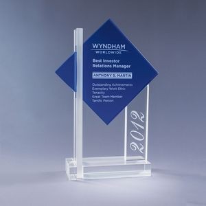 11.5" Blue Ultra Crystal Award