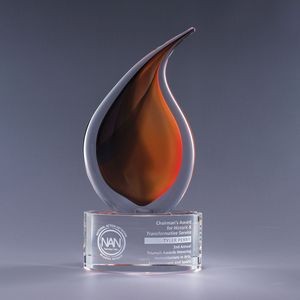 9.75" Flare Crystal Award