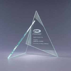 6.75" Zephyr Jade Crystal Award
