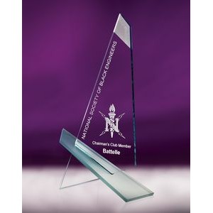 11.75" Vanguard Jade Crystal Award