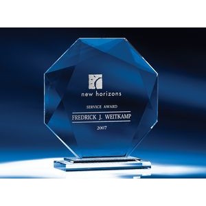 8.5" Crystal Octavia Award w/Glass Base