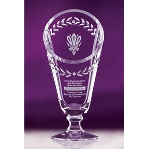 13.5" Laurel Cup Crystal Award