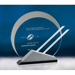 8.75" Eclipse Jade Crystal Award