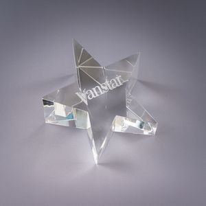 Optic Star Crystal Paperweight