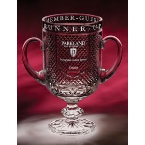 12" Diamond Cup Crystal Trophy