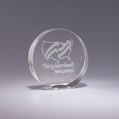 Stand-Up Crystal Paperweight