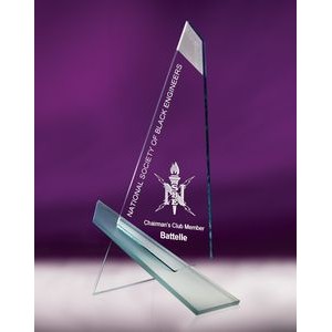10" Vanguard Jade Crystal Award