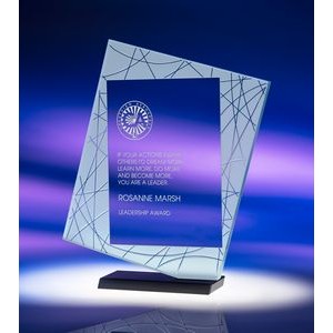8.5" Direction Jade Crystal Award