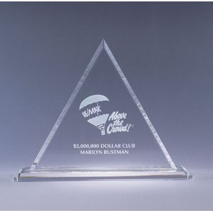 10" Optic Crystal Pyramid Award