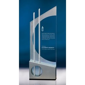 13" Endeavor Jade Crystal Award