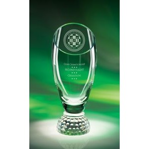 14" Profile Cup Crystal Golf Award