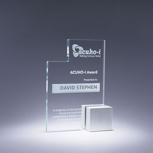 8.5" Quad Crystal Award