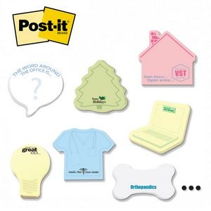 Large Post-it® Custom Printed Notes Shapes (25 Sheets) 1 Spot Color