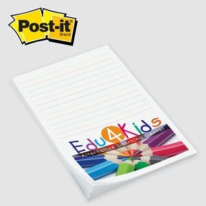 Custom Printed Post-it® Notes (4"x6") 50 Sheets/ 4 Color
