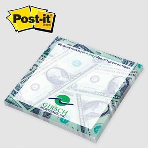 Custom Printed Post-it® Notes (4"x4") 50 Sheets