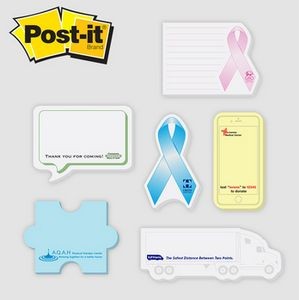 Jumbo Post-it® Custom Printed Notes Shapes (25 Sheets) 2 Spot Colors
